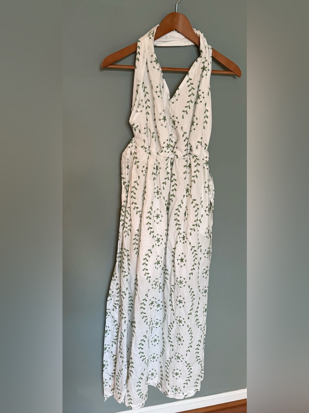 NWT A New Day for Target Open-Back Halter Maxi Sundress with pockets Size XS - Picture 4 of 9